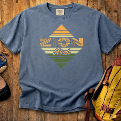 Diamond Retro Zion Cotton T-Shirt