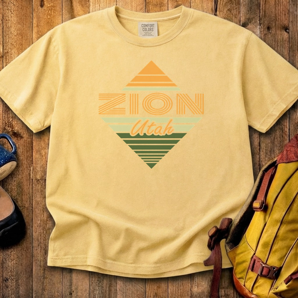 Diamond Retro Zion Cotton T-Shirt