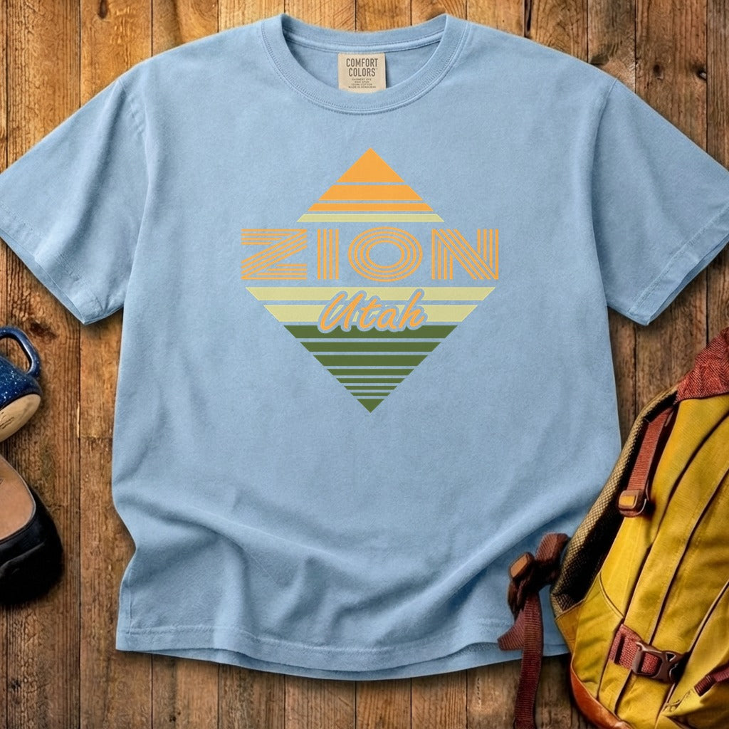 Diamond Retro Zion Cotton T-Shirt
