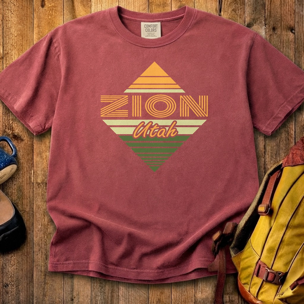 Diamond Retro Zion Cotton T-Shirt