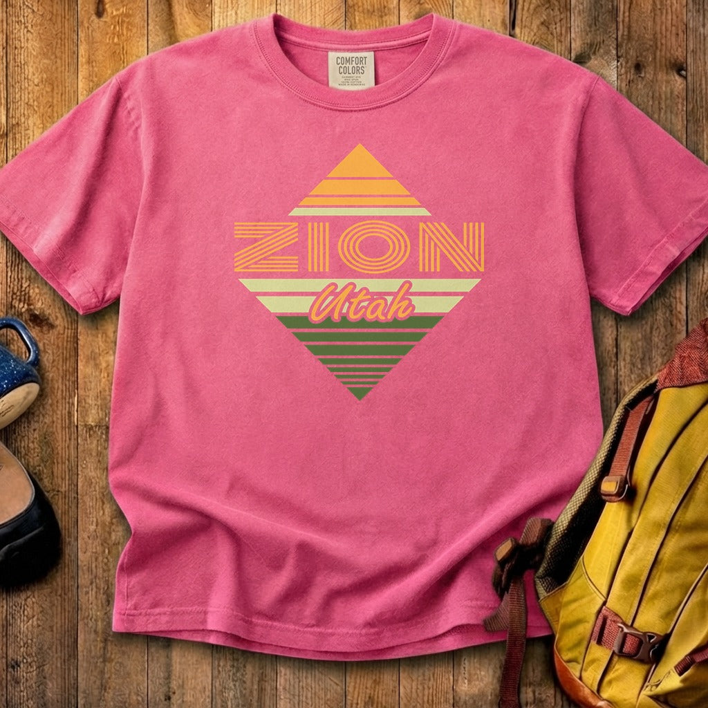 Diamond Retro Zion Cotton T-Shirt