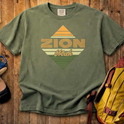Diamond Retro Zion Cotton T-Shirt