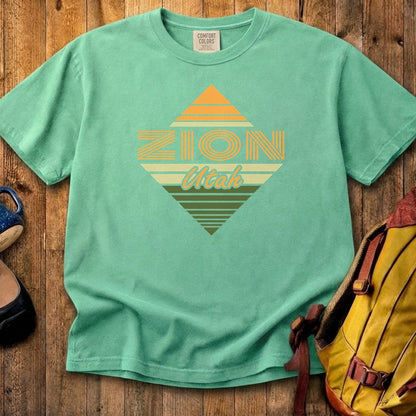 Diamond Retro Zion Cotton T-Shirt