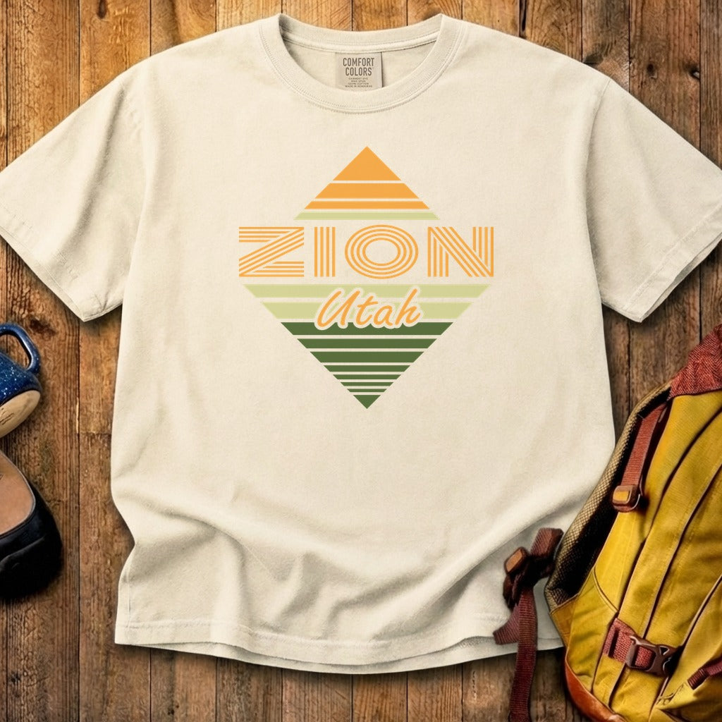 Diamond Retro Zion Cotton T-Shirt