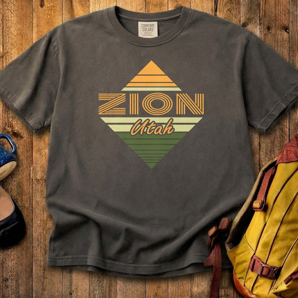 Diamond Retro Zion Cotton T-Shirt