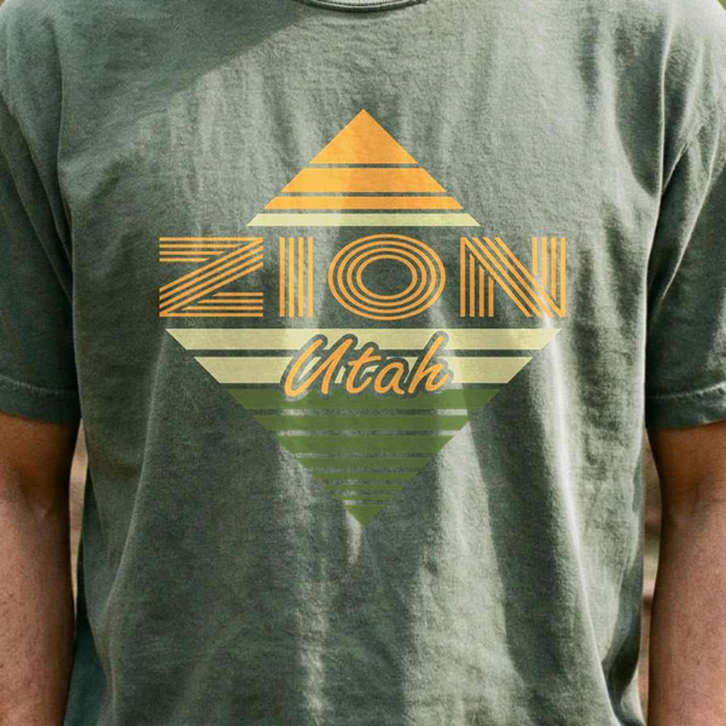 Diamond Retro Zion Cotton T-Shirt