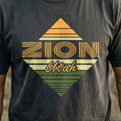 Diamond Retro Zion Cotton T-Shirt