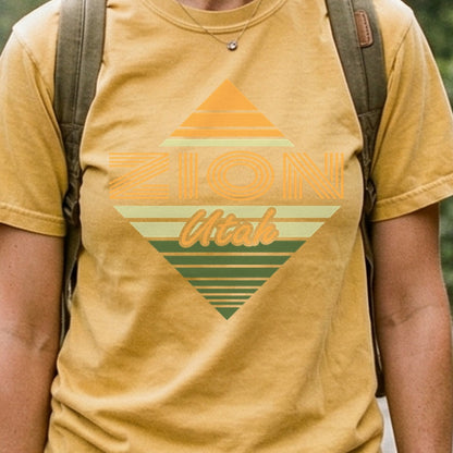 Diamond Retro Zion Cotton T-Shirt