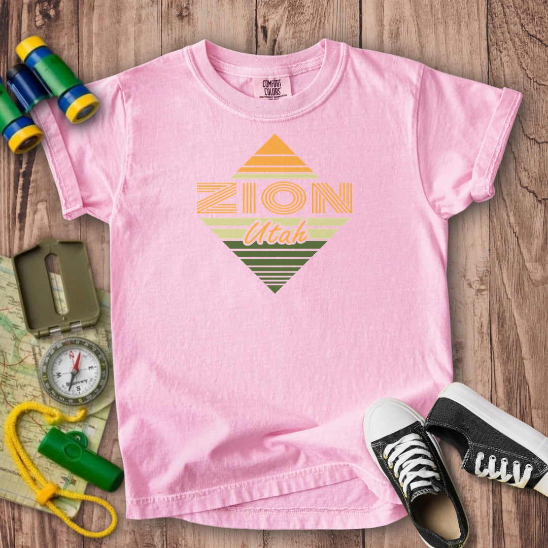 Diamond Retro Zion Kids Cotton T-Shirt
