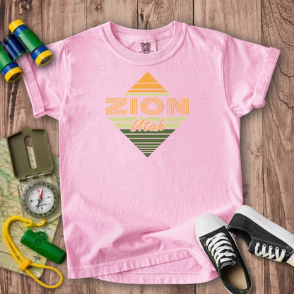 Diamond Retro Zion Kids Cotton T-Shirt
