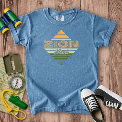 Diamond Retro Zion Kids Cotton T-Shirt
