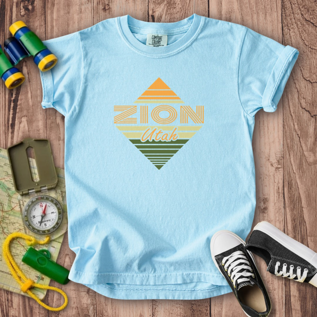 Diamond Retro Zion Kids Cotton T-Shirt
