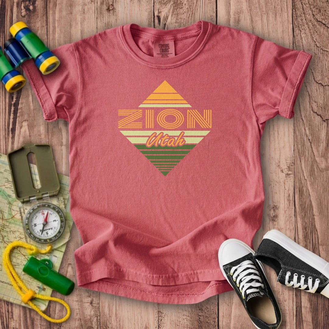 Diamond Retro Zion Kids Cotton T-Shirt