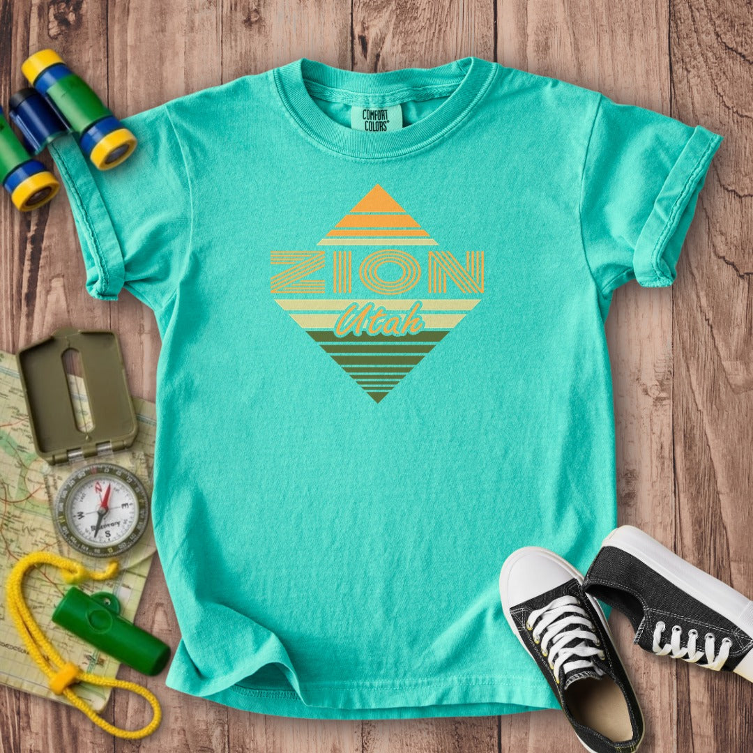 Diamond Retro Zion Kids Cotton T-Shirt