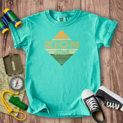 Diamond Retro Zion Kids Cotton T-Shirt