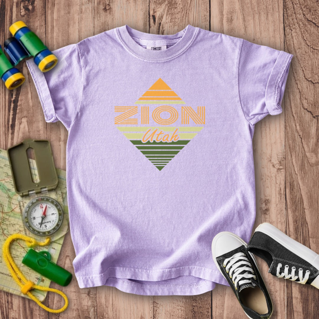 Diamond Retro Zion Kids Cotton T-Shirt