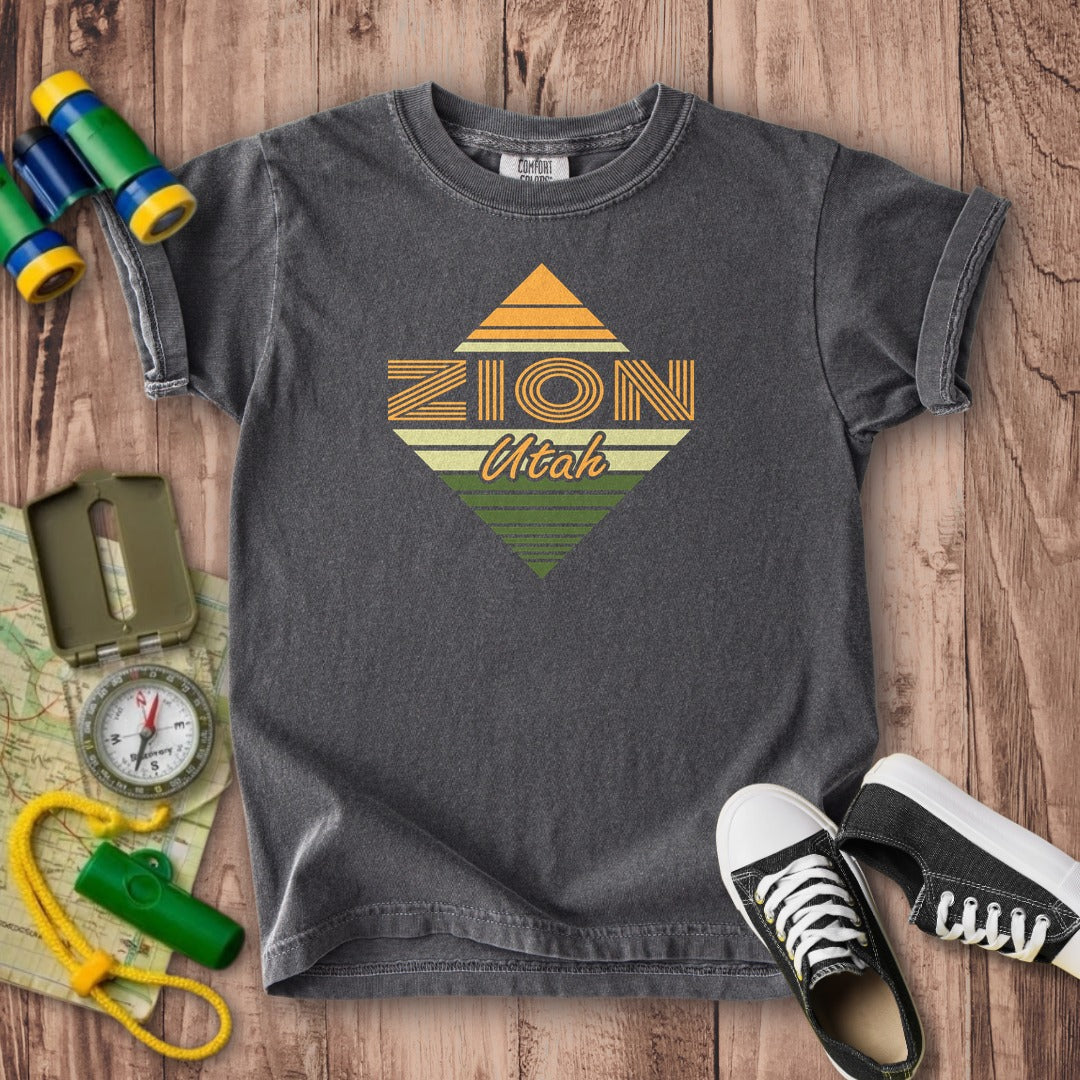 Diamond Retro Zion Kids Cotton T-Shirt