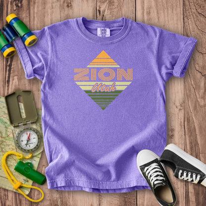 Diamond Retro Zion Kids Cotton T-Shirt
