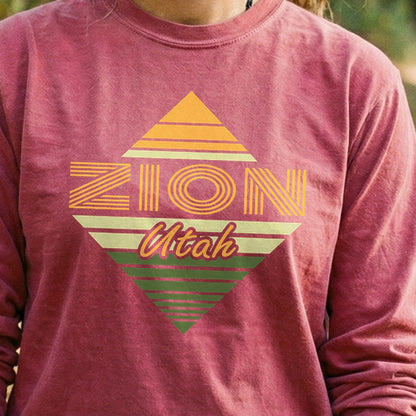 Diamond Retro Zion Premium Long Sleeve