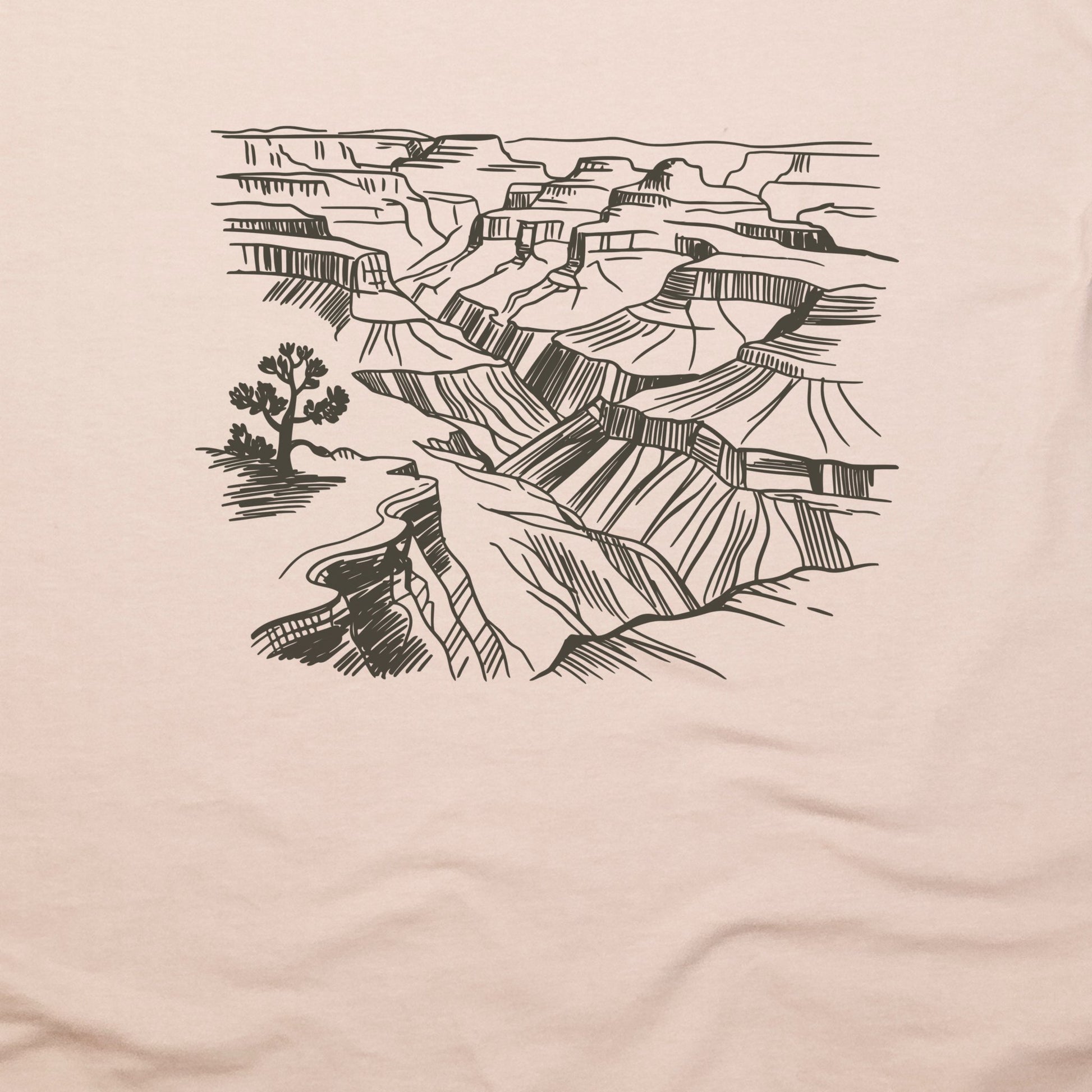 Grand Canyon Doodle T-Shirt Adventure and Outdoors Themed T-Shirt