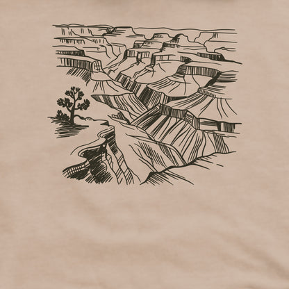 Grand Canyon Doodle Crewneck Sweatshirt Adventure and Outdoors Themed Sweatshirt