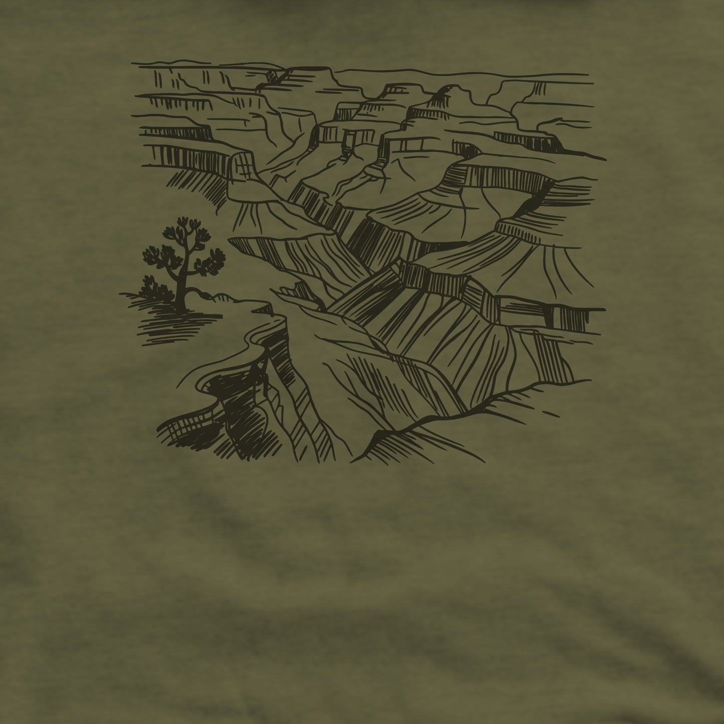 Grand Canyon Doodle Crewneck Sweatshirt Adventure and Outdoors Themed Sweatshirt