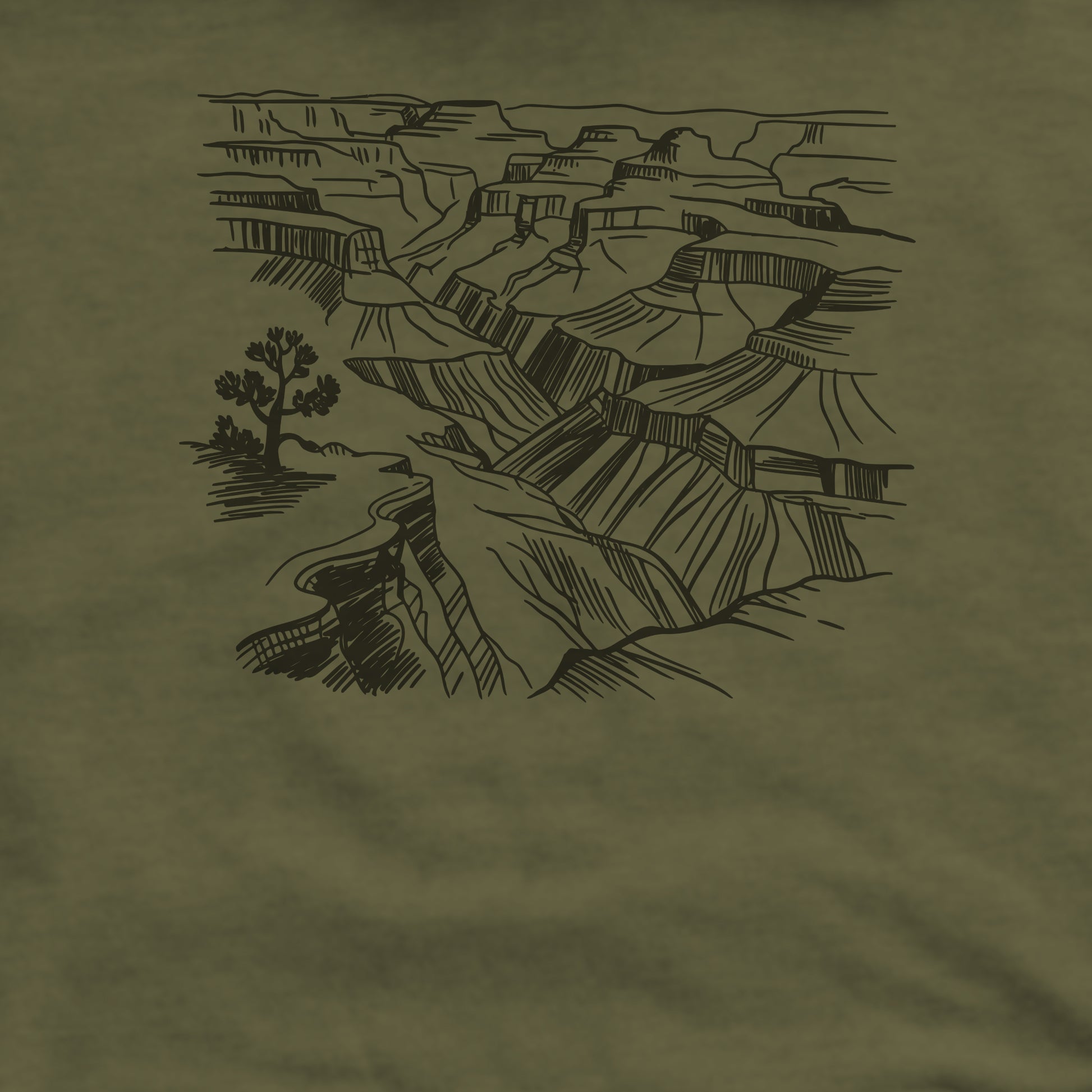 Grand Canyon Doodle Crewneck Sweatshirt Adventure and Outdoors Themed Sweatshirt
