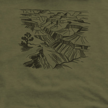 Grand Canyon Doodle Crewneck Sweatshirt Adventure and Outdoors Themed Sweatshirt