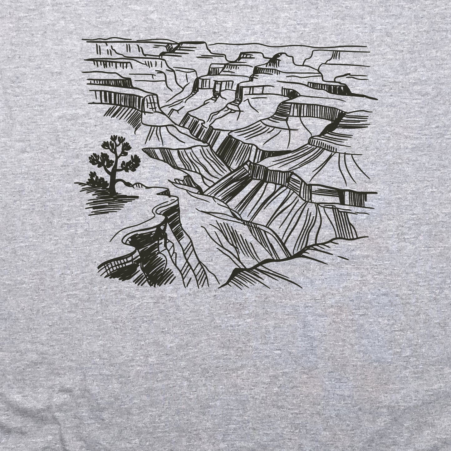 Grand Canyon Doodle Crewneck Sweatshirt Adventure and Outdoors Themed Sweatshirt