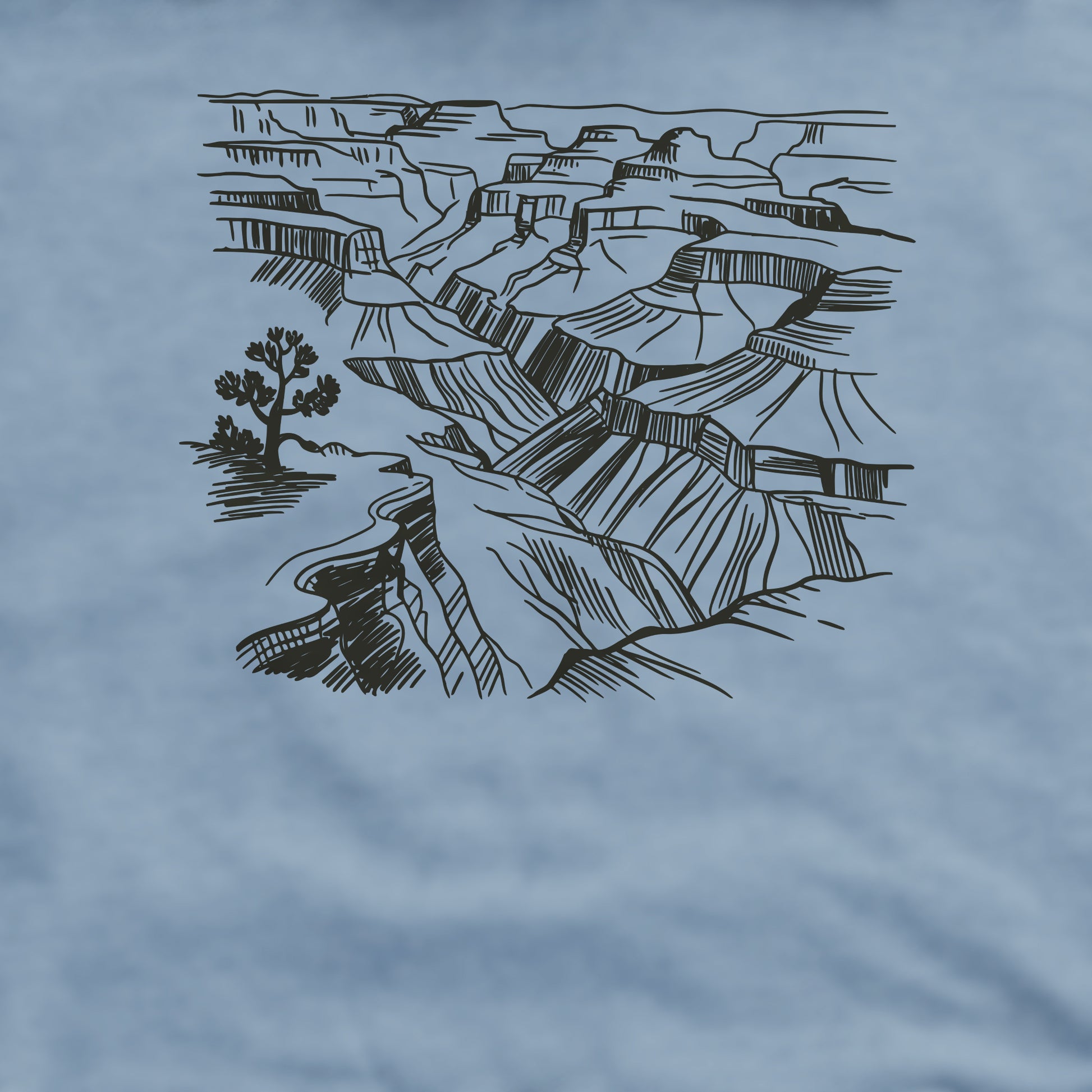 Grand Canyon Doodle Crewneck Sweatshirt Adventure and Outdoors Themed Sweatshirt