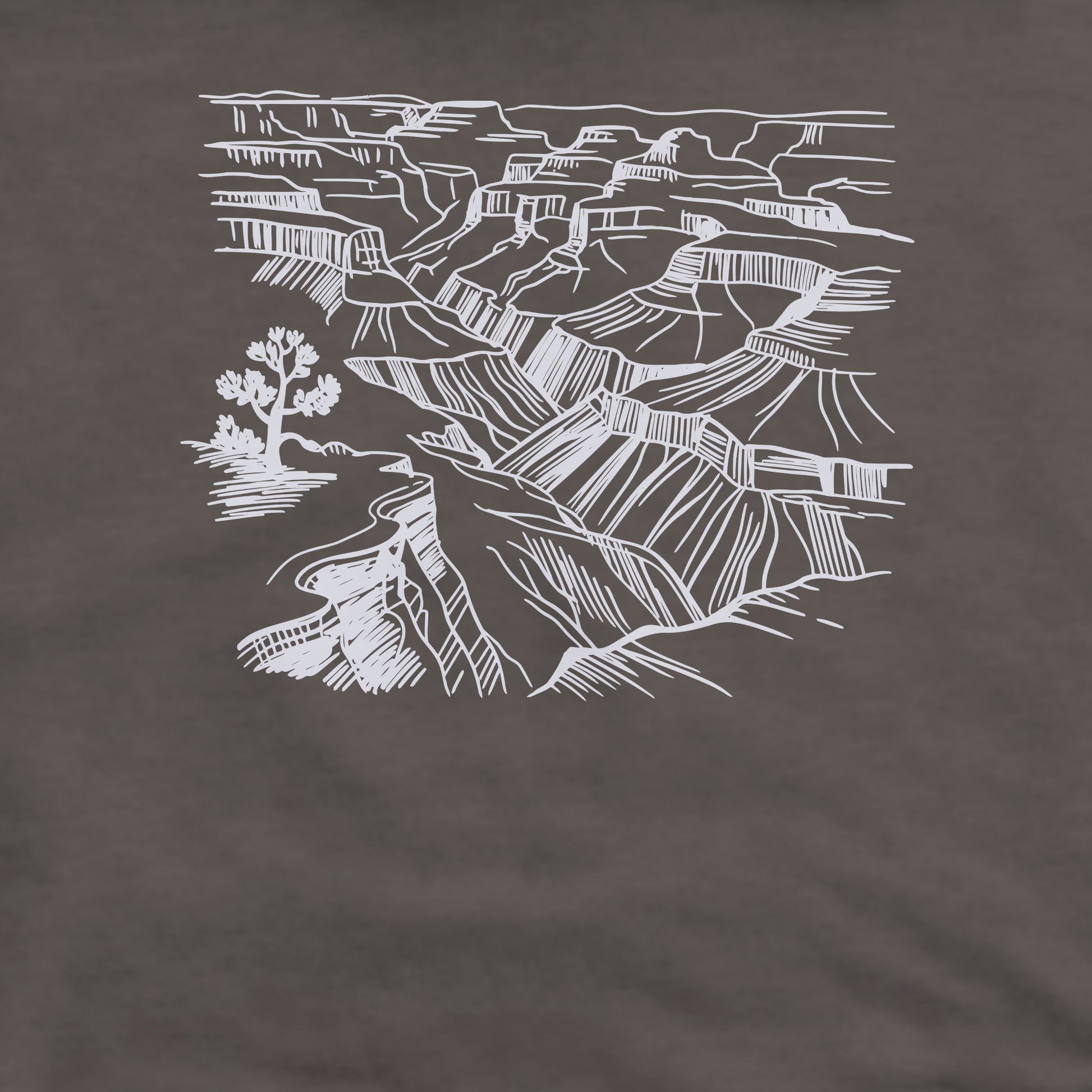 Grand Canyon Doodle Crewneck Sweatshirt Adventure and Outdoors Themed Sweatshirt