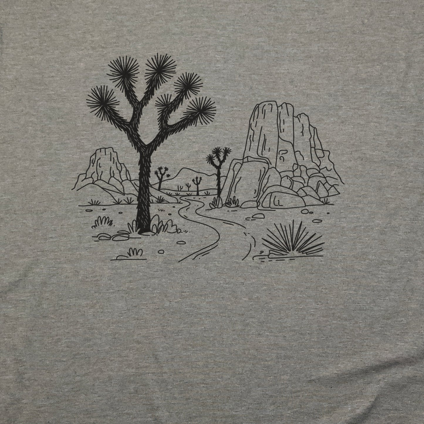 Joshua Tree Doodle T-Shirt Adventure and Outdoors Themed T-Shirt