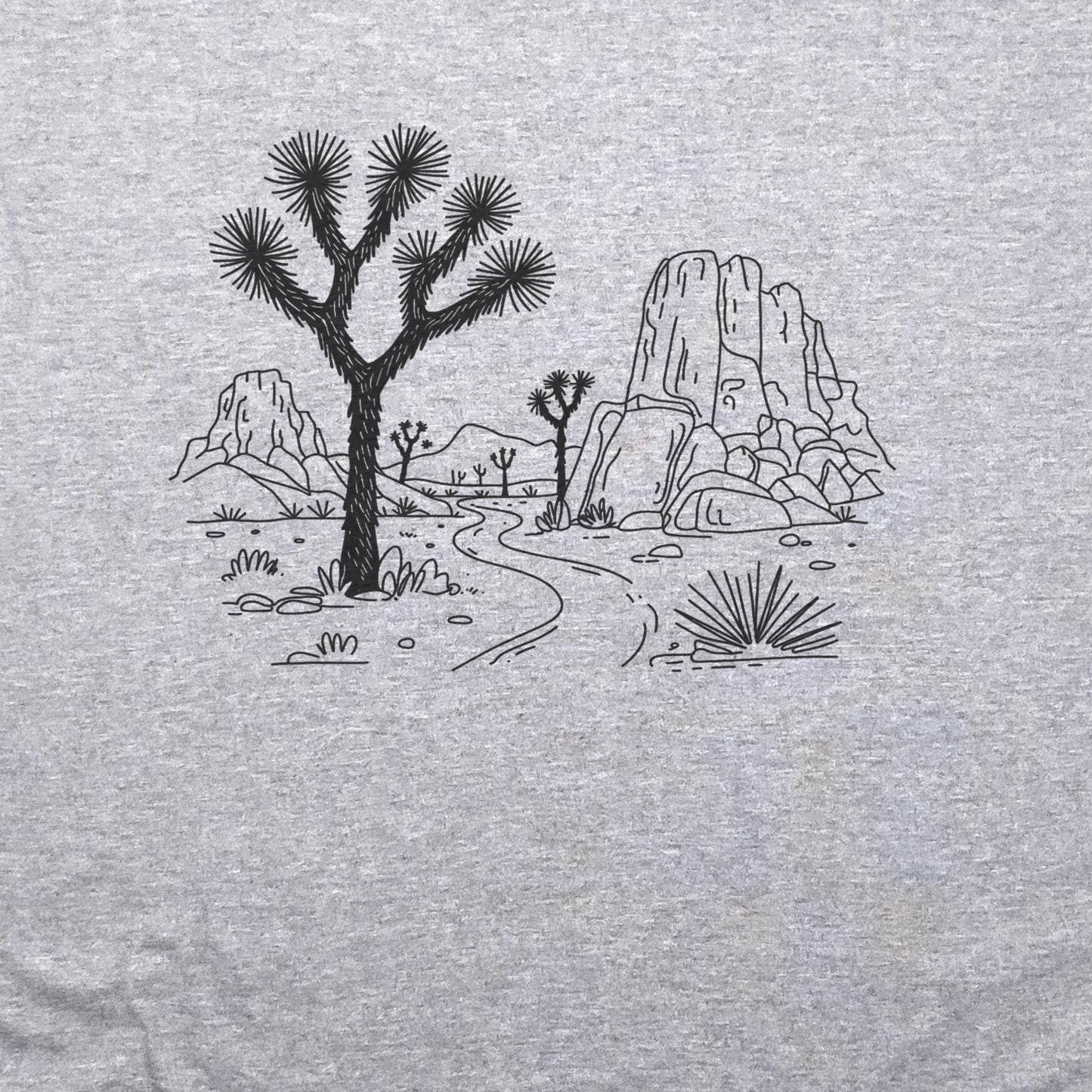 Joshua Tree Doodle T-Shirt Adventure and Outdoors Themed T-Shirt