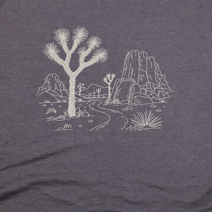 Joshua Tree Doodle T-Shirt Adventure and Outdoors Themed T-Shirt
