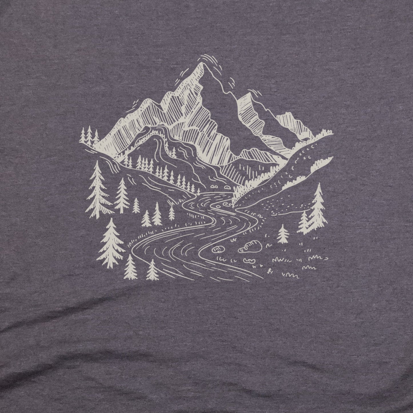 North Cascades Doodle T-Shirt Adventure and Outdoors Themed T-Shirt