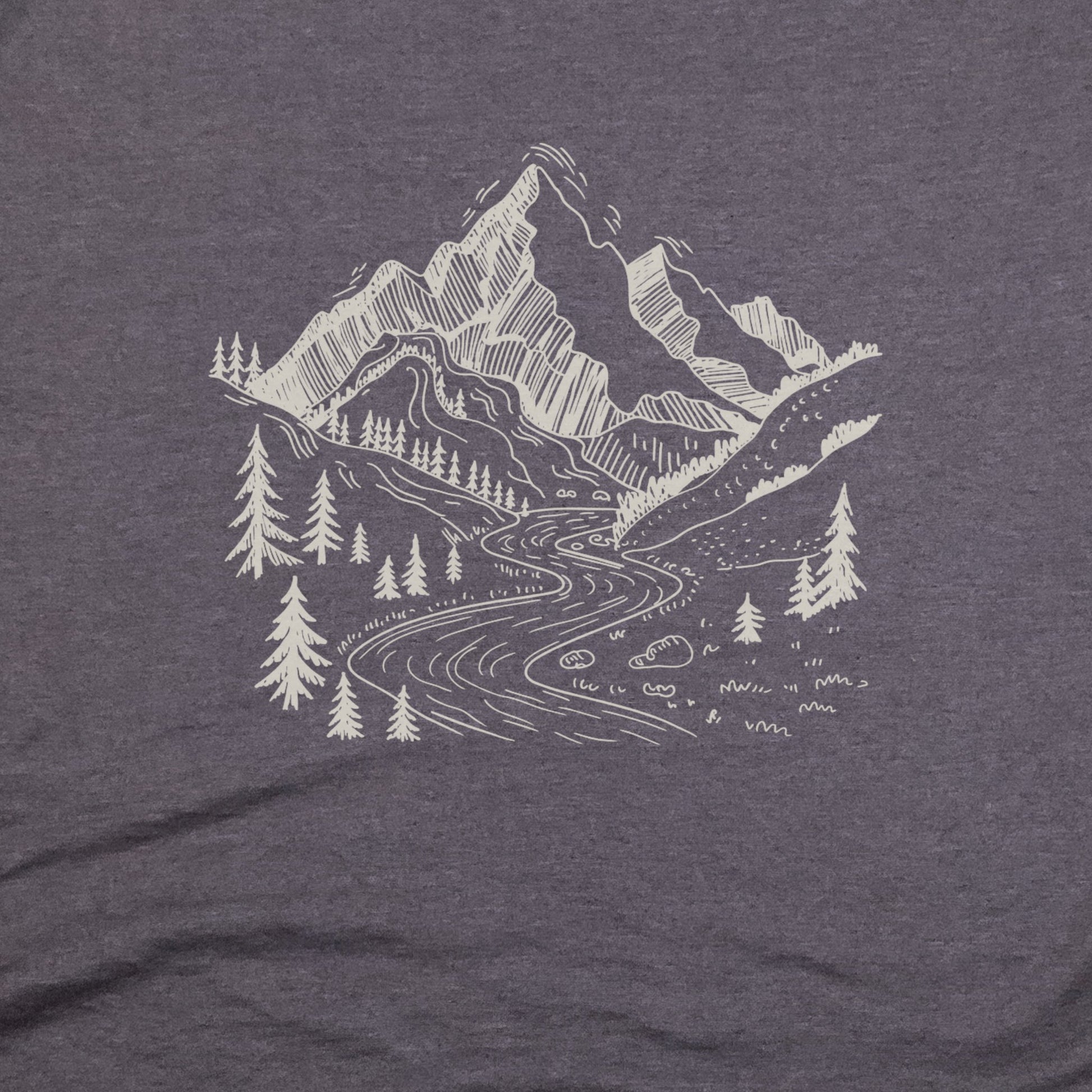 North Cascades Doodle T-Shirt Adventure and Outdoors Themed T-Shirt