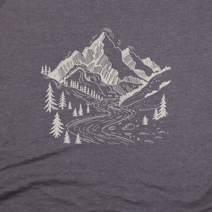 North Cascades Doodle T-Shirt Adventure and Outdoors Themed T-Shirt
