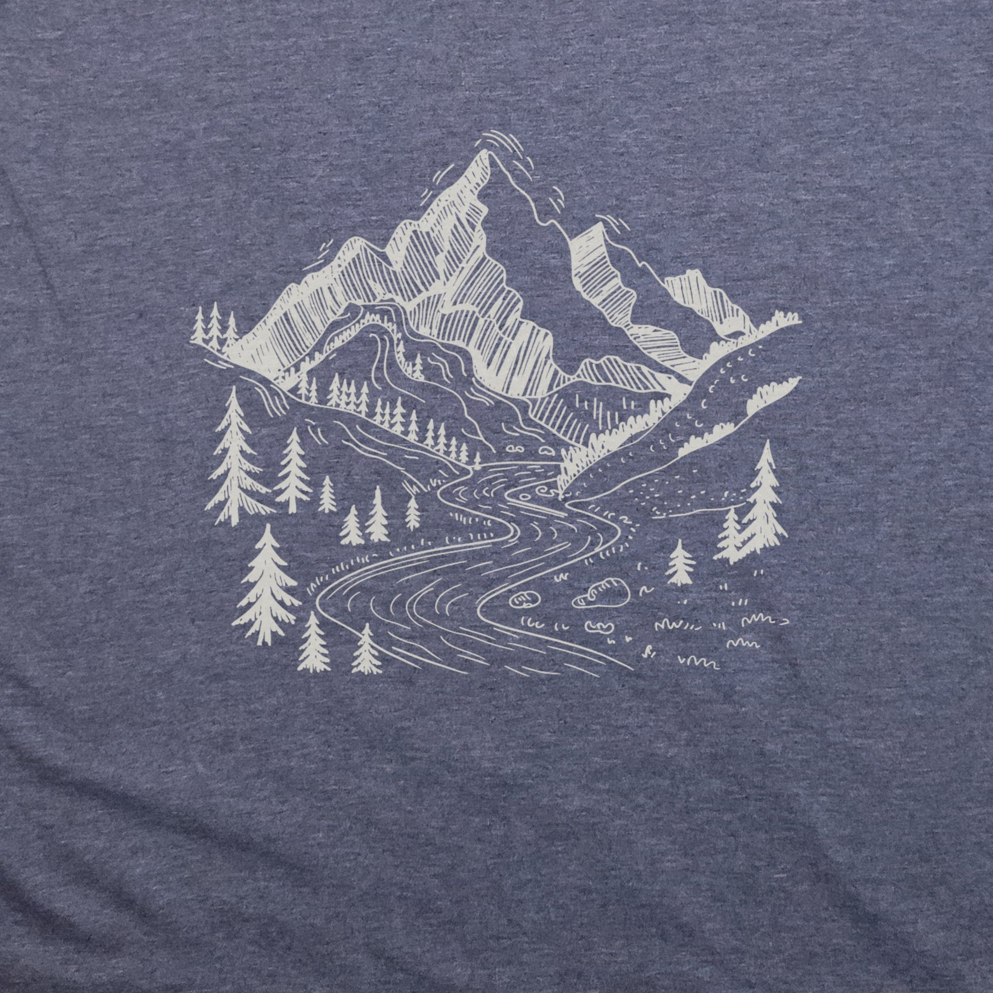 North Cascades Doodle T-Shirt Adventure and Outdoors Themed T-Shirt