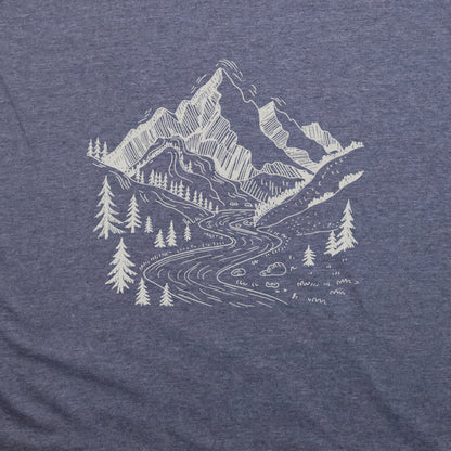 North Cascades Doodle T-Shirt Adventure and Outdoors Themed T-Shirt