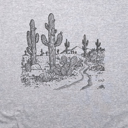 Saguaro Doodle T-Shirt Adventure and Outdoors Themed T-Shirt