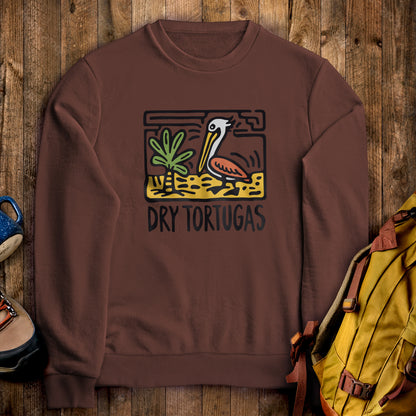 Dry Tortugas National Park Crewneck Sweatshirt Cocoa Adventure and Outdoors Themed Sweatshirt
