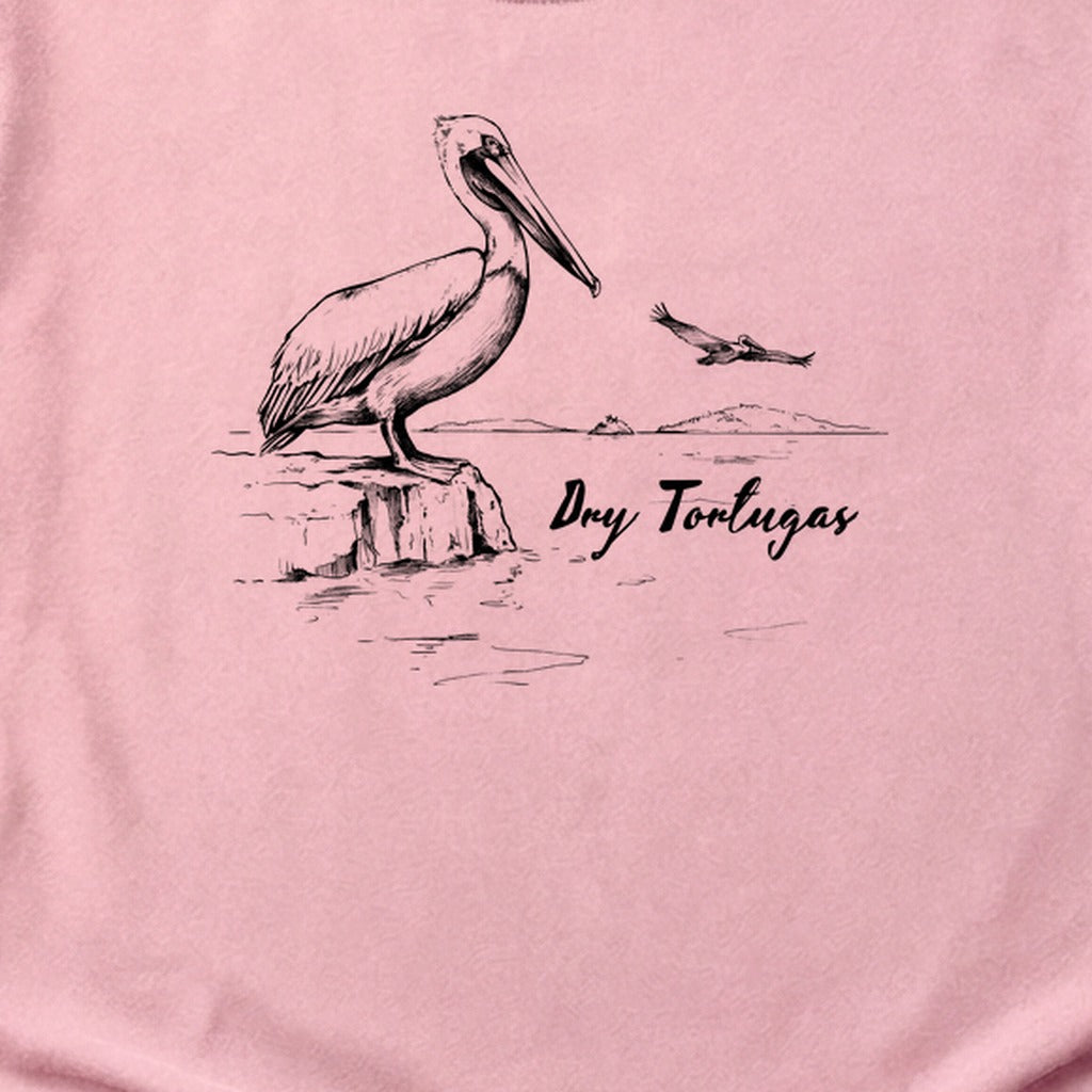 Dry Tortugas Line Drawing Cotton T-Shirt