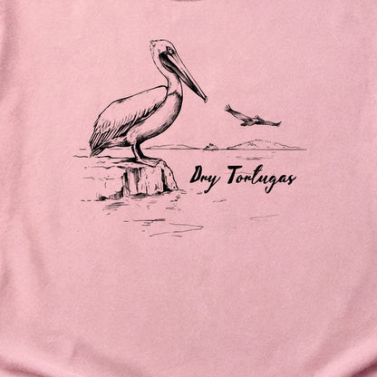 Dry Tortugas Line Drawing Cotton T-Shirt