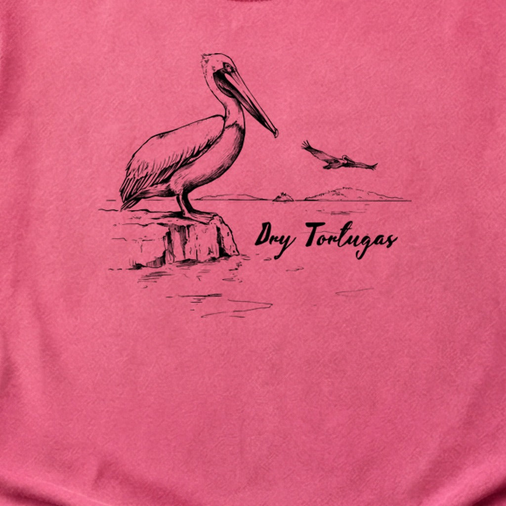 Dry Tortugas Line Drawing Cotton T-Shirt