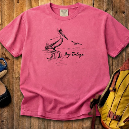 Dry Tortugas Line Drawing Cotton T-Shirt