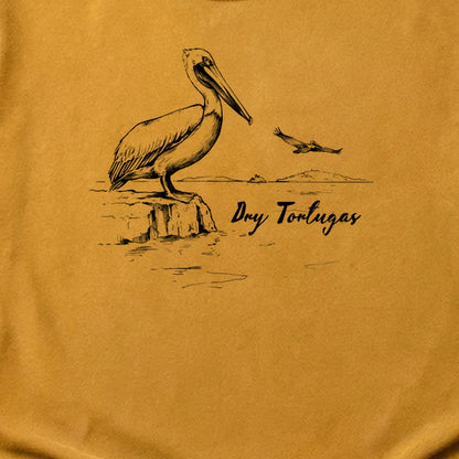 Dry Tortugas Line Drawing Cotton T-Shirt