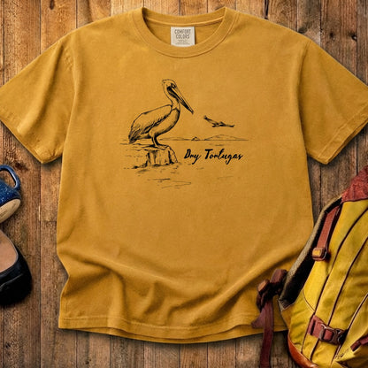 Dry Tortugas Line Drawing Cotton T-Shirt