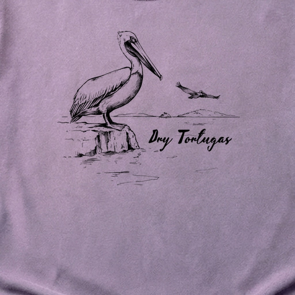 Dry Tortugas Line Drawing Cotton T-Shirt