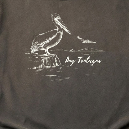Dry Tortugas Line Drawing Cotton T-Shirt