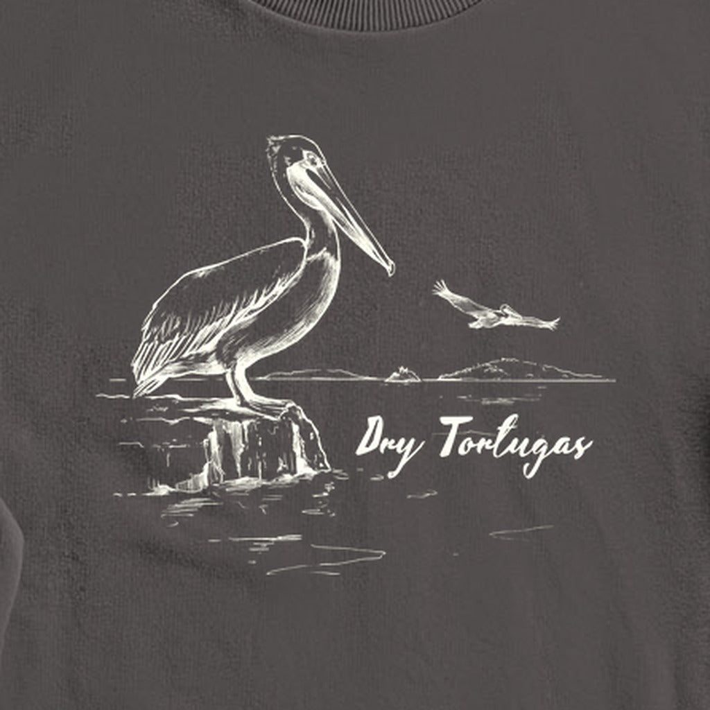 Dry Tortugas Line Drawing Crewneck Sweatshirt